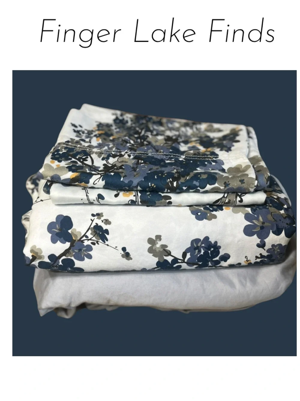 Very Soft Floral Cotton Queen Sheet Set